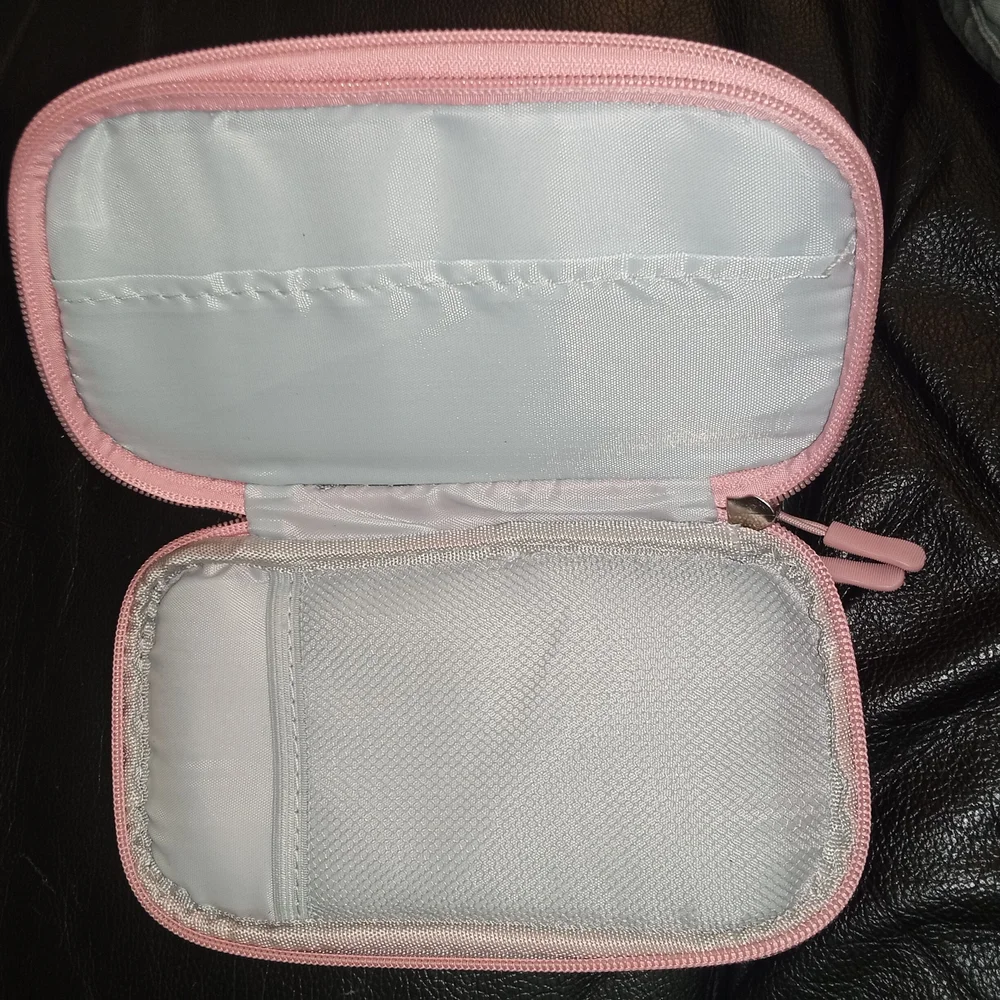I Have Wings Pink Travel Cosmetic Bag Breast Cancer Foundation Makeup Case